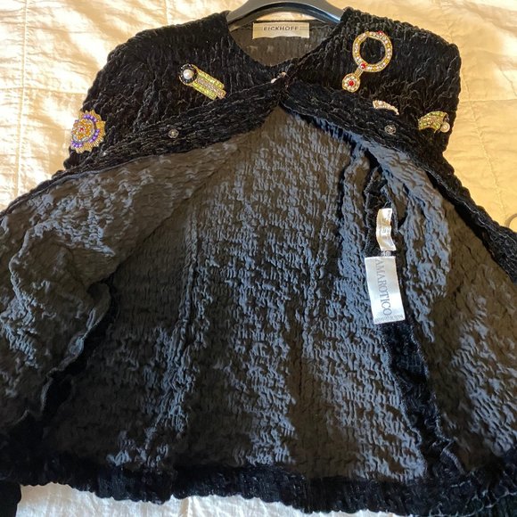 Vintage Amarotico Beaded Velvet Jacket - Picture 7 of 10